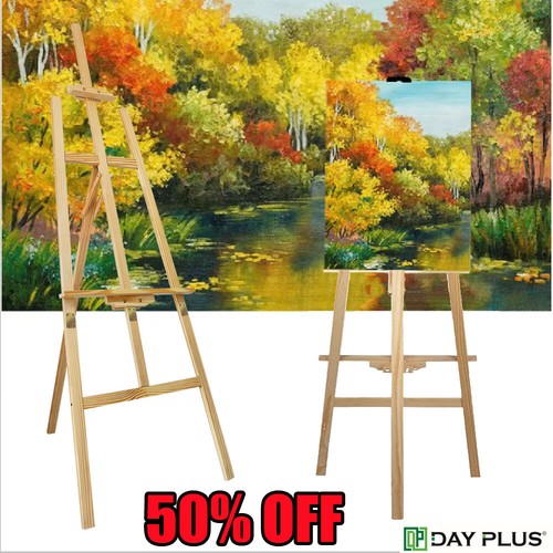 75m wooden easel display - wooden,