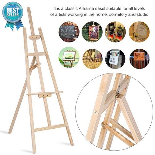 Painting holder pine - wood, tall