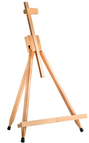 Wooden table top tripod - top, easel